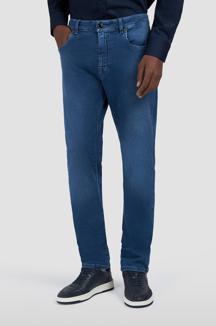 Paul & Shark Winter Giza Cotton Stretch Denim | Blue