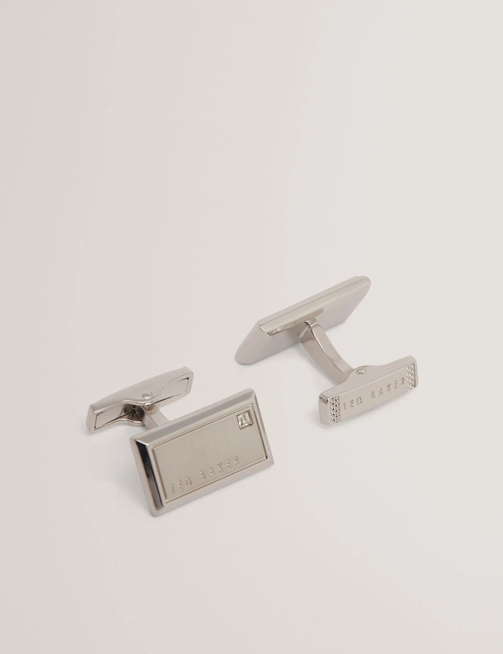 Ted Baker Kristol Brushed Metal Cufflinks | Silver