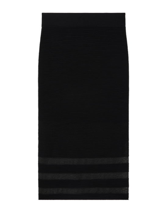 Ted Baker Cairie Knit Pencil Skirt with Invisible Panels | Black