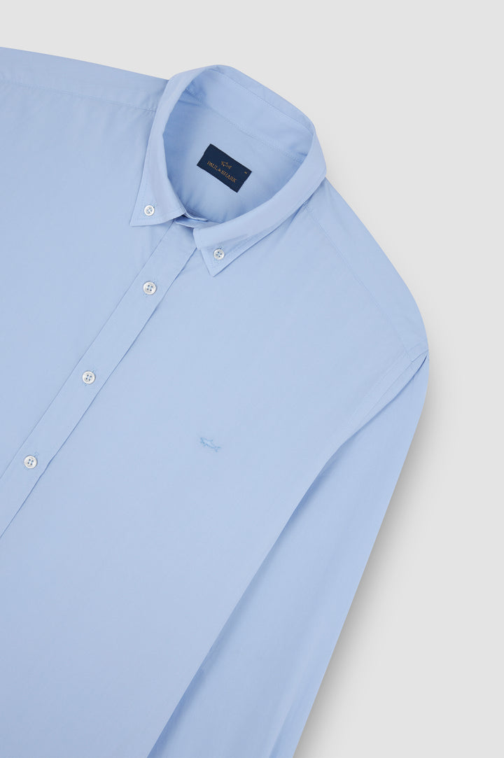 Paul & Shark Cotton Poplin Shirt | Light Blue