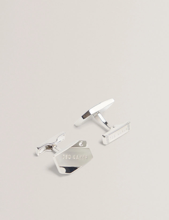 Ted Baker Criis Brushed Metal Cufflinks | Silver