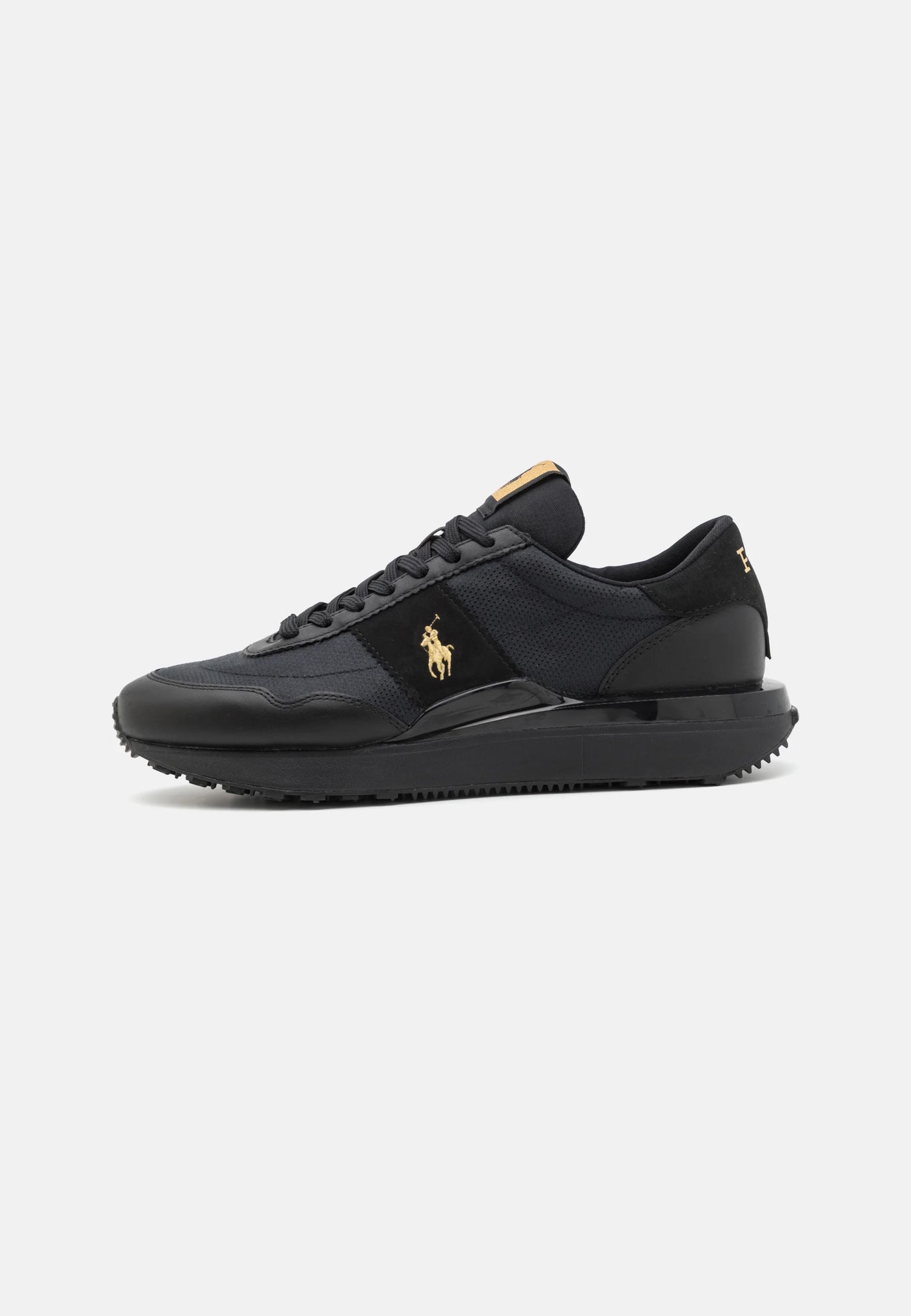 Ralph Lauren Women's Low Top Lace Sneakers Train 89 | Black