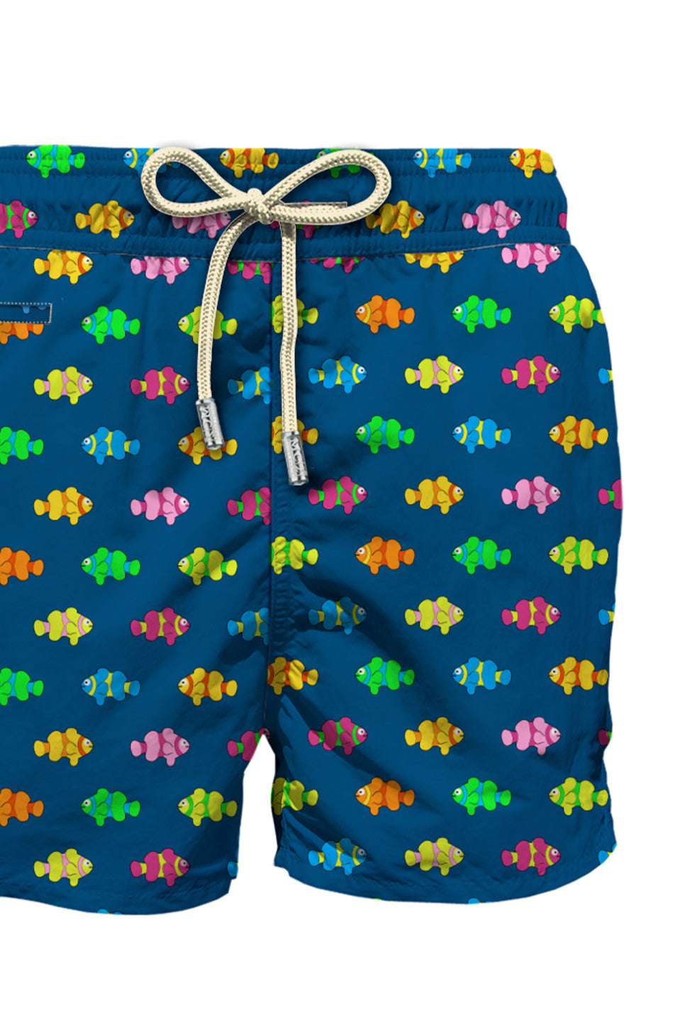 MC2 Saint Barth Lightweight Fabric Swim Shorts Lighting | Navy/Multi