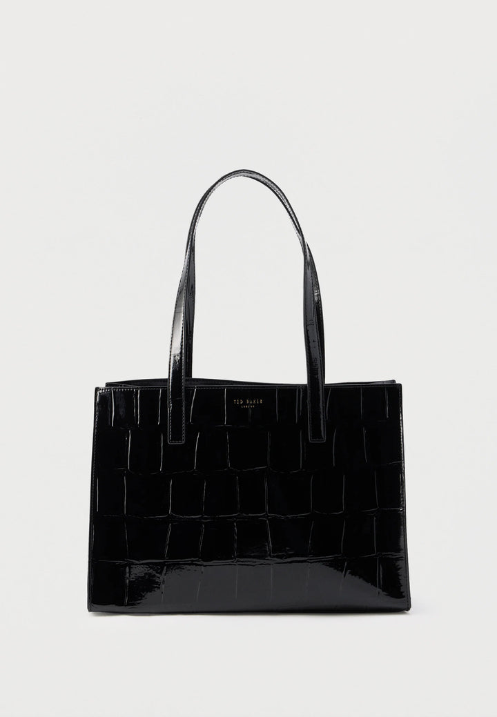 Ted Baker Welona Croc Effect Elongated Icon Bag | Black