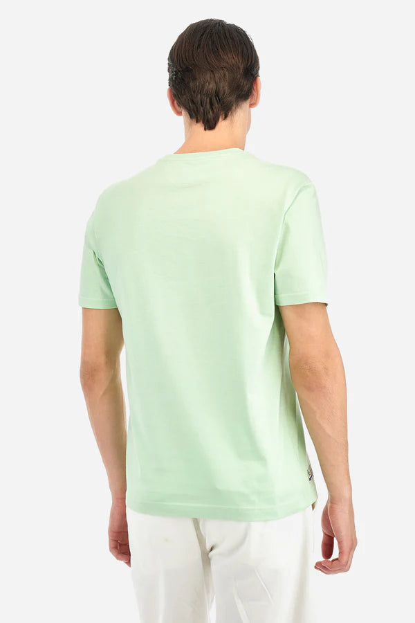 La Martina Regular Fit Cotton Jersey T-shirt - Algar | Pastel Green