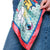 Never Needy Eye Patterned Colorful Scarf | Red/Multi