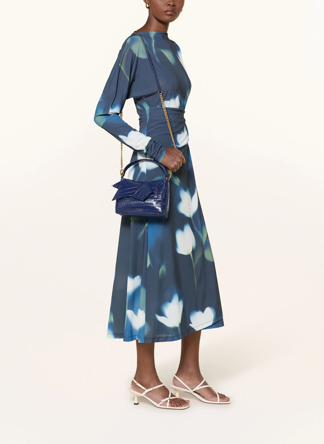 Ted Baker Ssansa Knot Bow Mini Top Handle Bag | Dark Blue