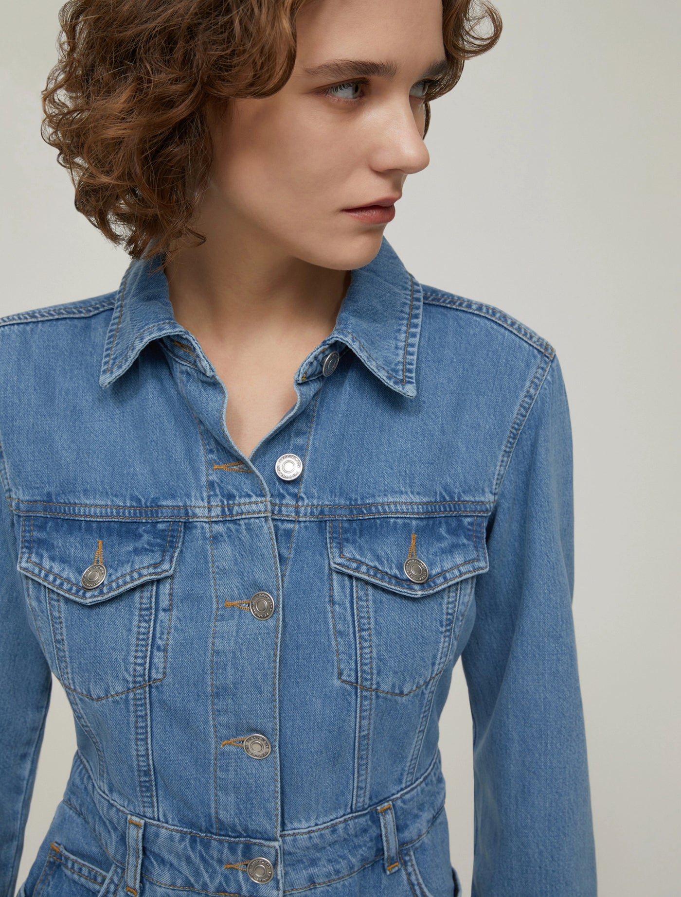 PennyBlack Lightweight Denim Shirt Dress | Navy