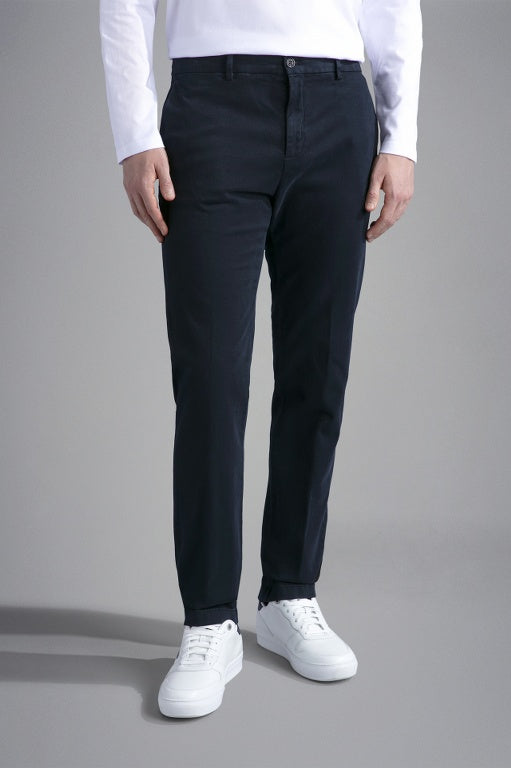 Paul & Shark Tencel Cotton Regular fit Trousers | Navy