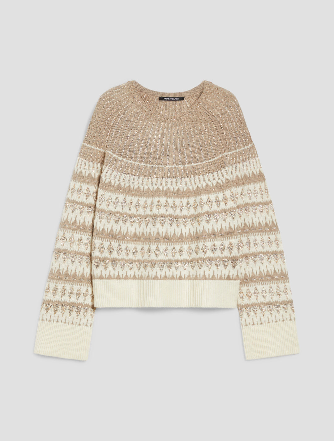 PennyBlack Xanadu Sequin-adorned Jacquard Sweater | Ivory