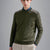 Paul & Shark Wool Crewneck Pullover with Typhoon Fabric and Moon Badge | Olive