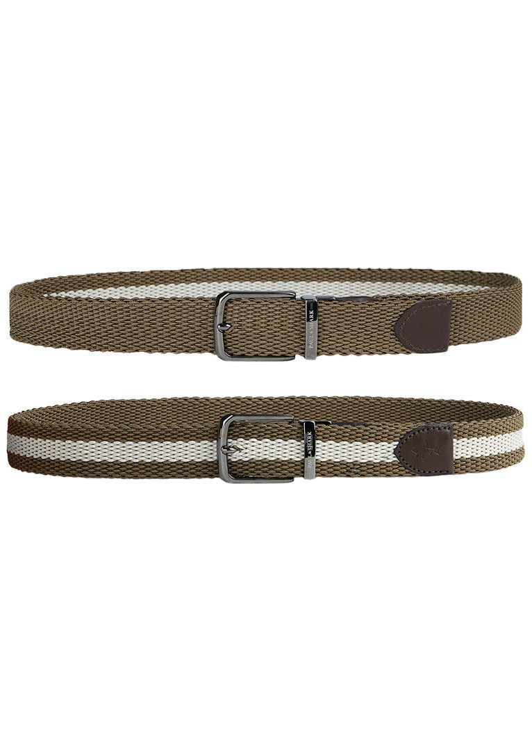 Paul & Shark Reversible Belt | Beige/White