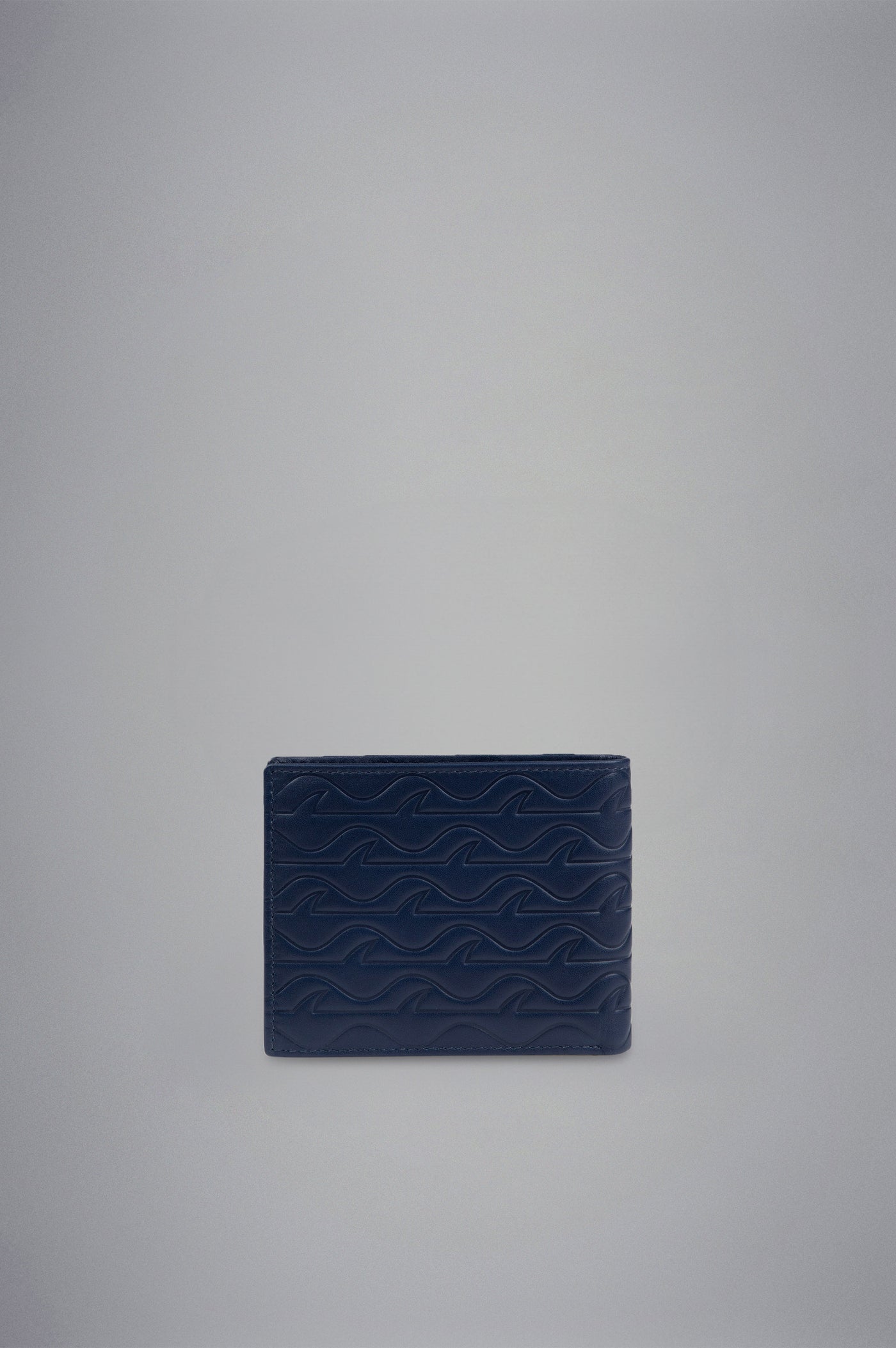 Paul & Shark Monogram Leather Wallet | Navy