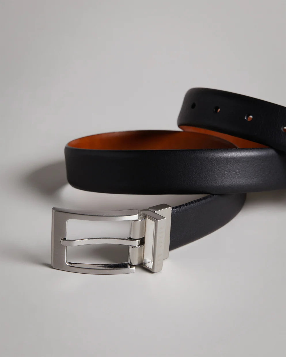 Ted Baker Karmer Reversible Leather Belt | Black/Tan