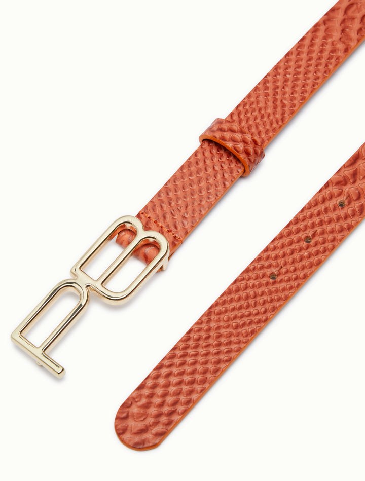 PennyBlack Logo-buckle Belt | Orange