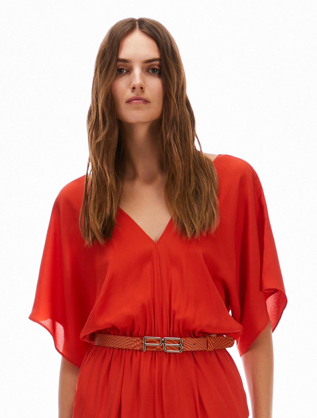 PennyBlack Logo-buckle Belt | Orange