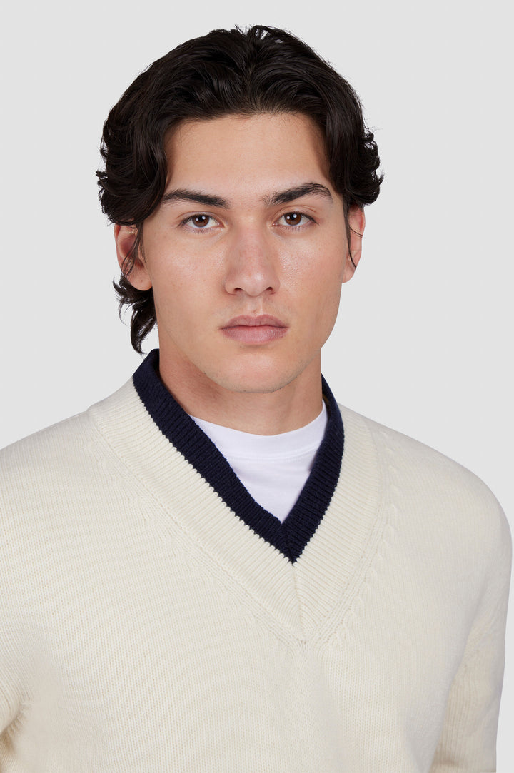 Paul & Shark Re-Wool Crewneck | White
