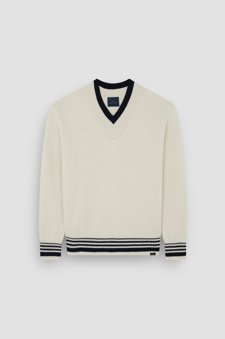 Paul & Shark Re-Wool Crewneck | White