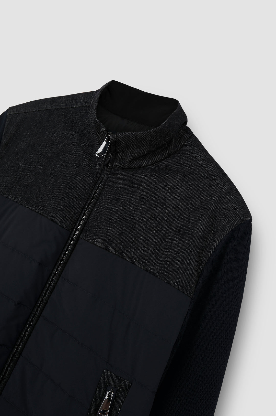 Paul & Shark Denim Details Cool Touch Wool Jacket | Navy