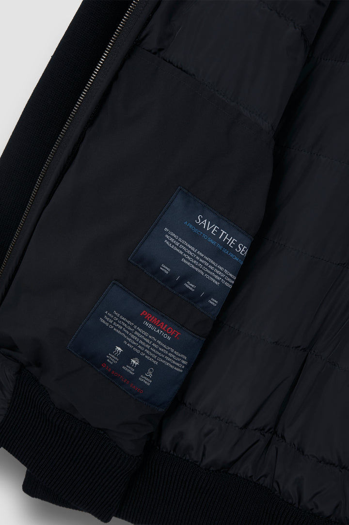 Paul & Shark Denim Details Cool Touch Wool Jacket | Navy