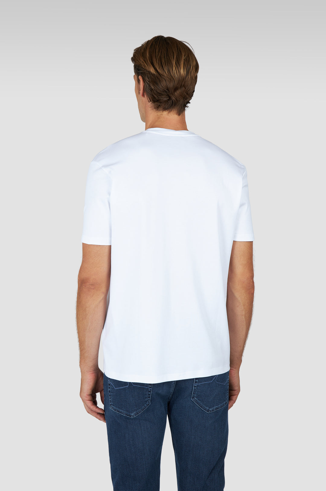 Paul & Shark Embroidered Fin Supima® Cotton Jersey T-shirt | White