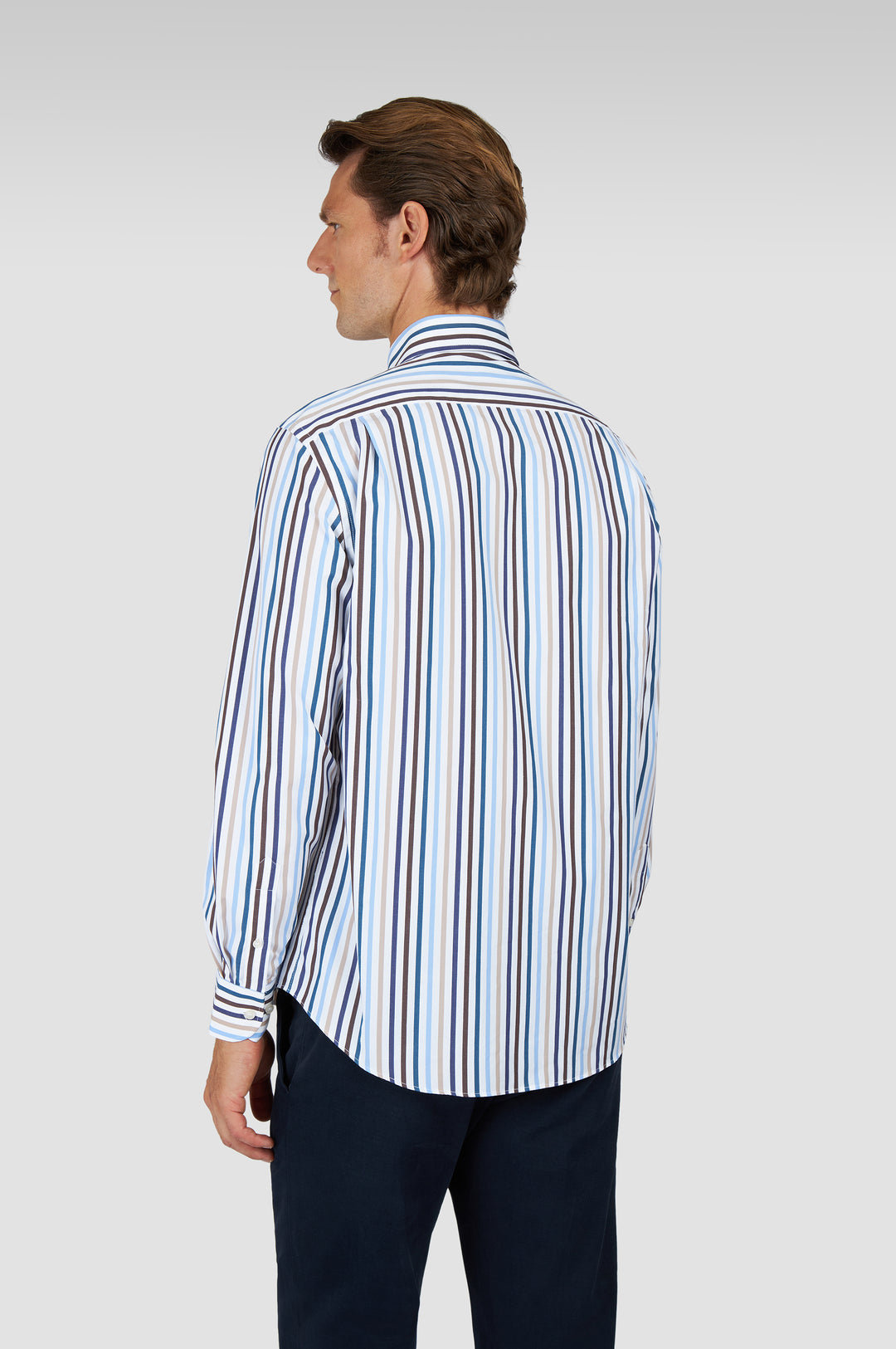 Paul & Shark Soft Touch Cotton Poplin Striped Shirt | Multicolor
