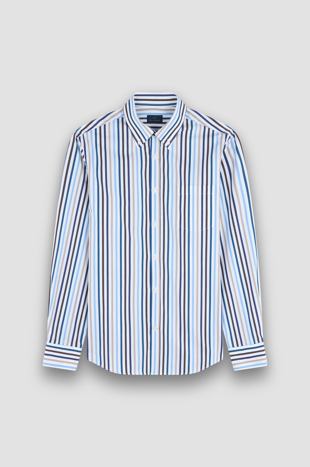 Paul & Shark Soft Touch Cotton Poplin Striped Shirt | Multicolor