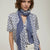 PennyBlack Printed Modal Stole | Navy