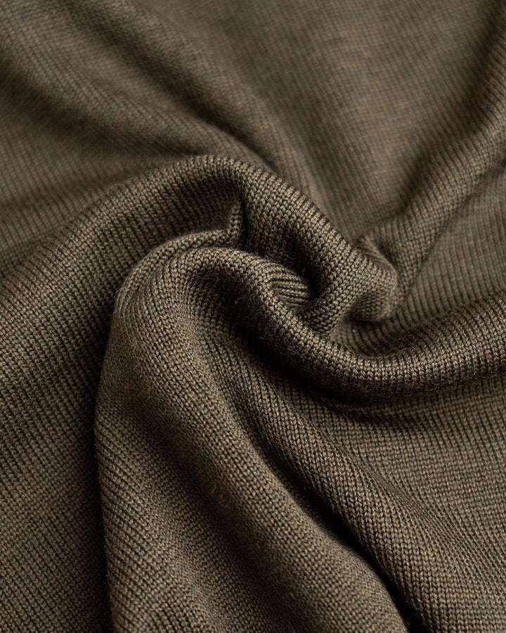 Paul & Shark Typhoon Re4x4 Soft Cool Touch Wool Crewneck | Olive