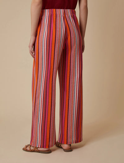 PennyBlack Trousers with Stripes | Fuchsia Multi