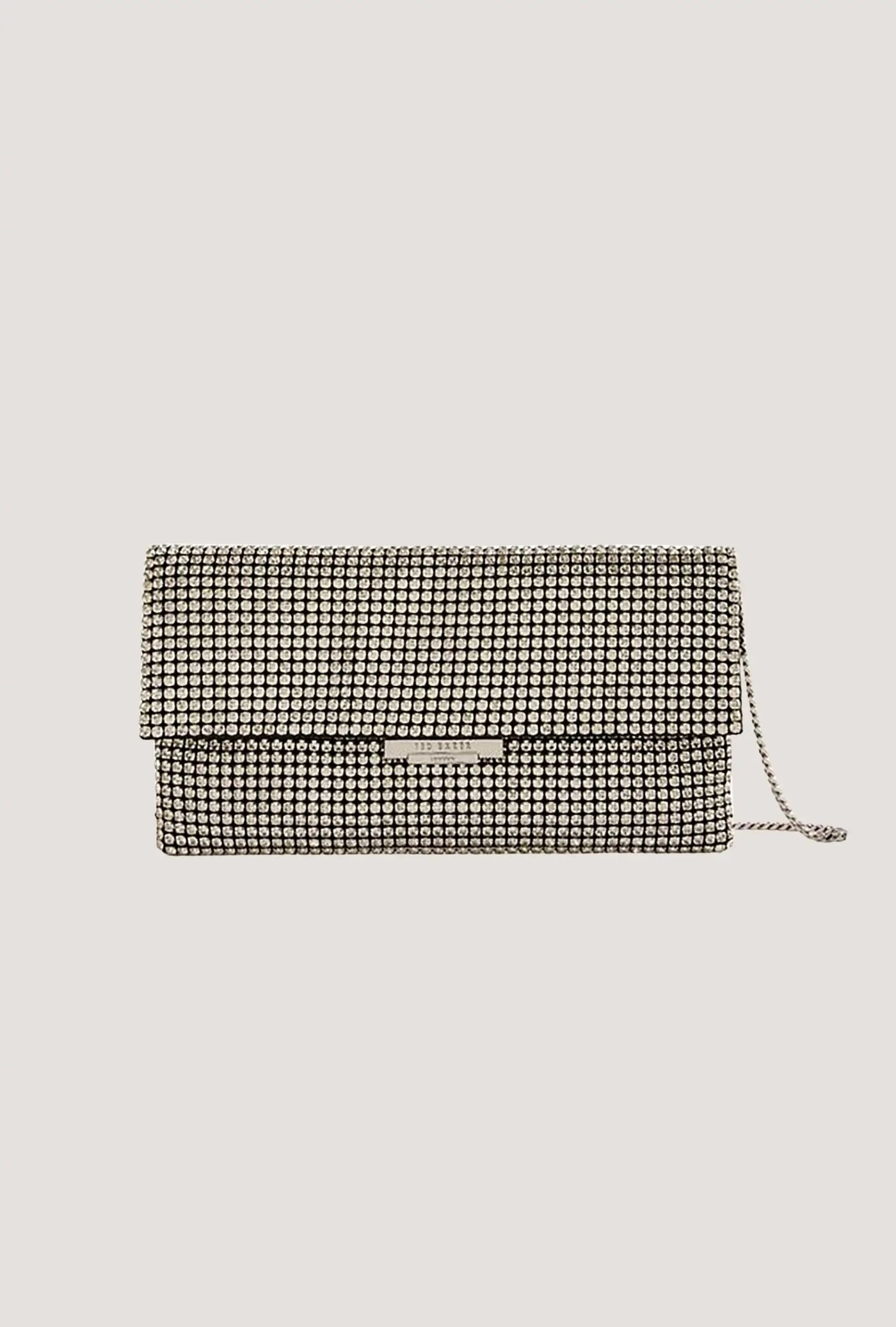 Ted Baker Kristn Crystal Long Fold Over Crossbody Bag | Silver