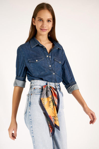 Never Needy Colorful Floral Scarf | Multi