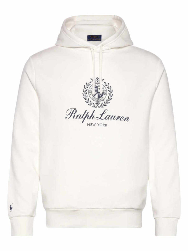 Ralph Lauren Sweatshirt with Graphic Fleece | White