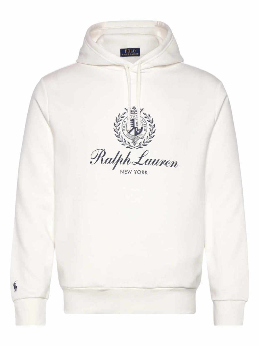 Ralph Lauren Sweatshirt with Graphic Fleece | White
