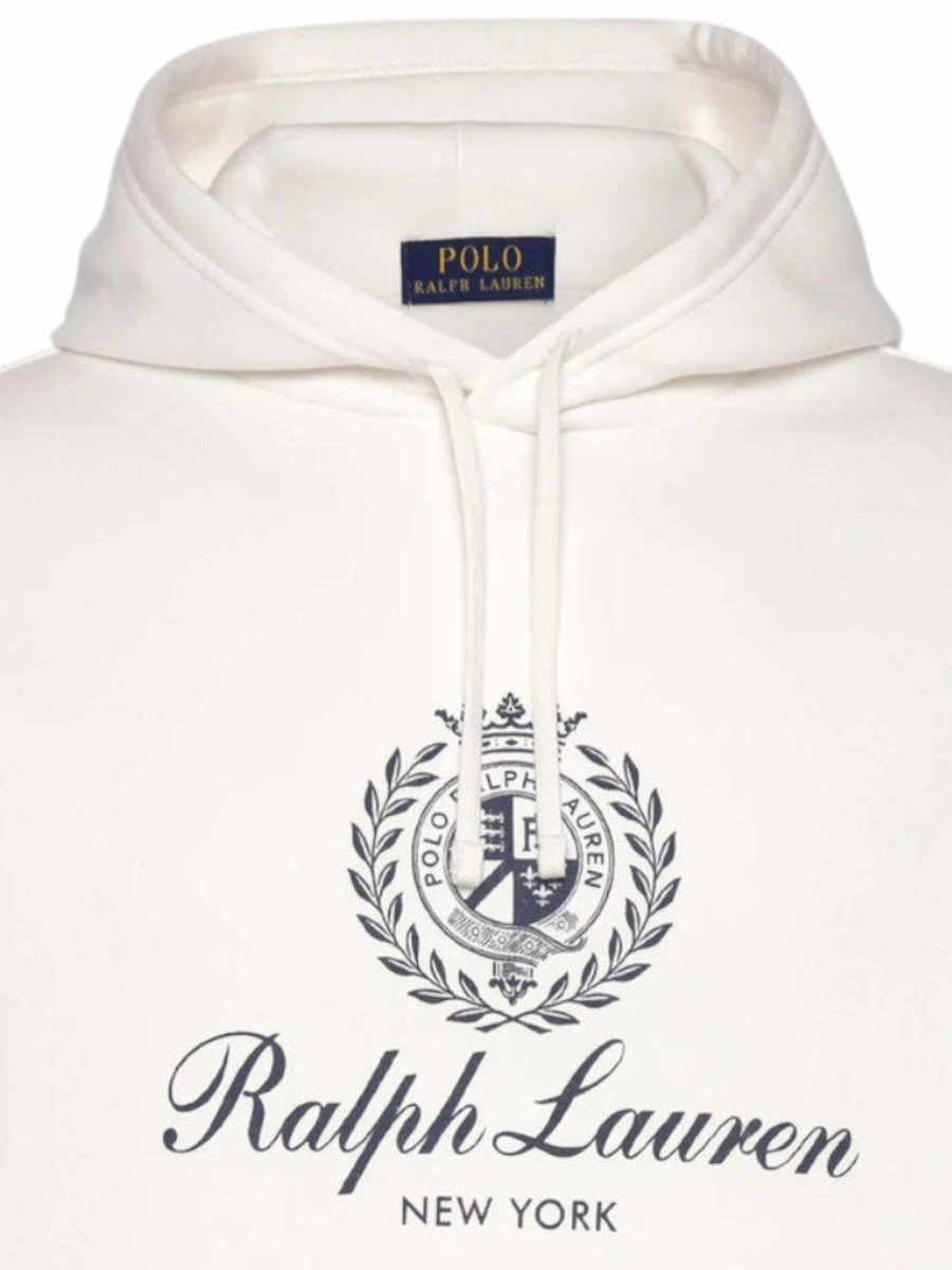 Ralph Lauren Sweatshirt with Graphic Fleece | White