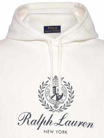 Ralph Lauren Sweatshirt with Graphic Fleece | White