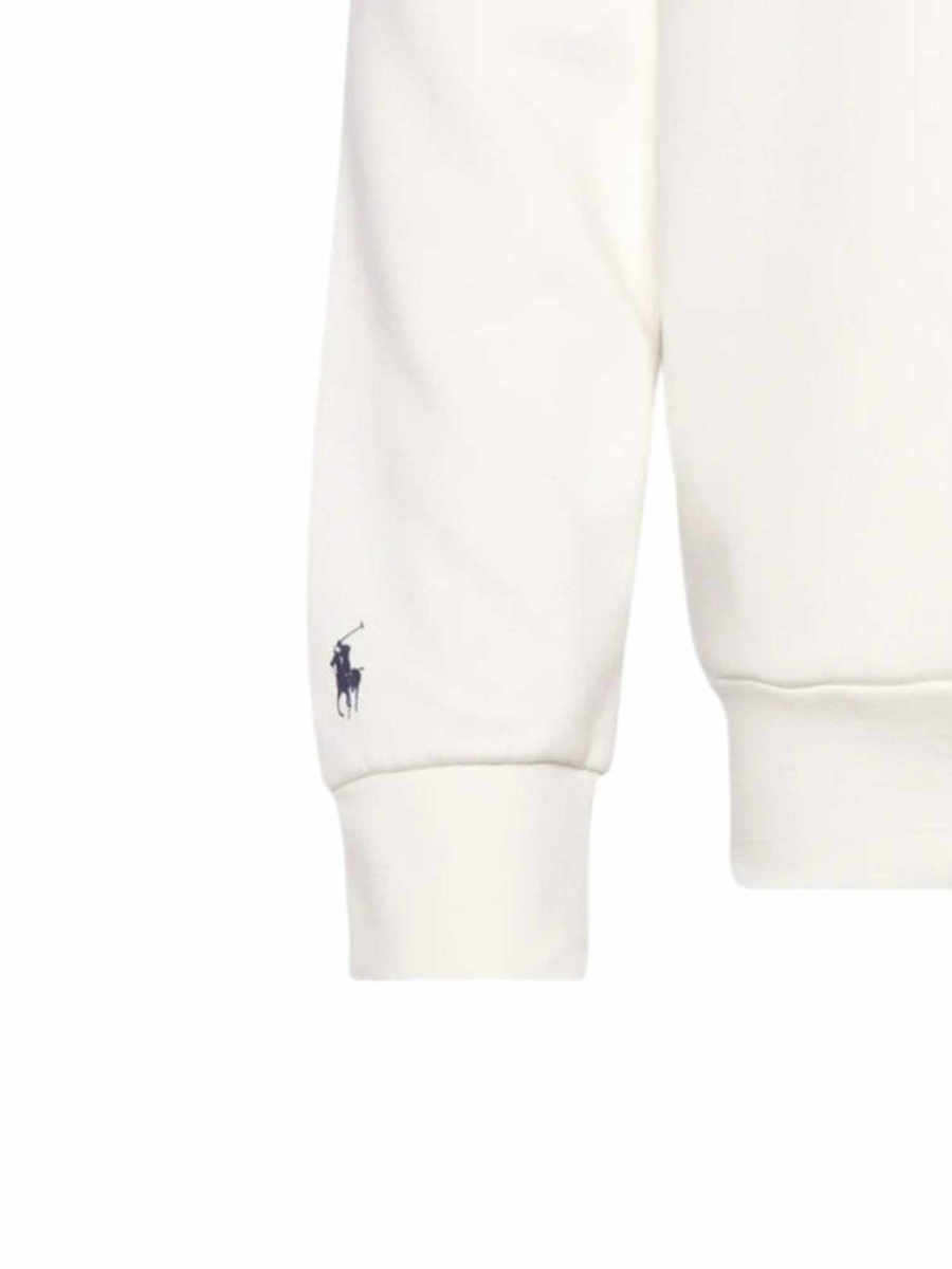 Ralph Lauren Sweatshirt with Graphic Fleece | White