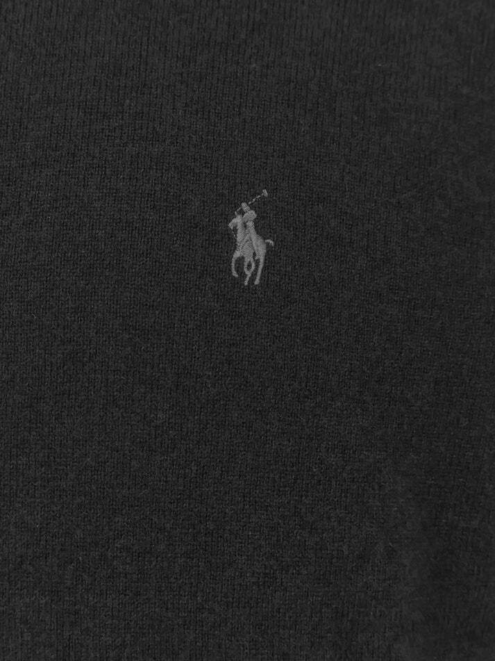 Ralph Lauren Wool Full-Zip Jumper | Black
