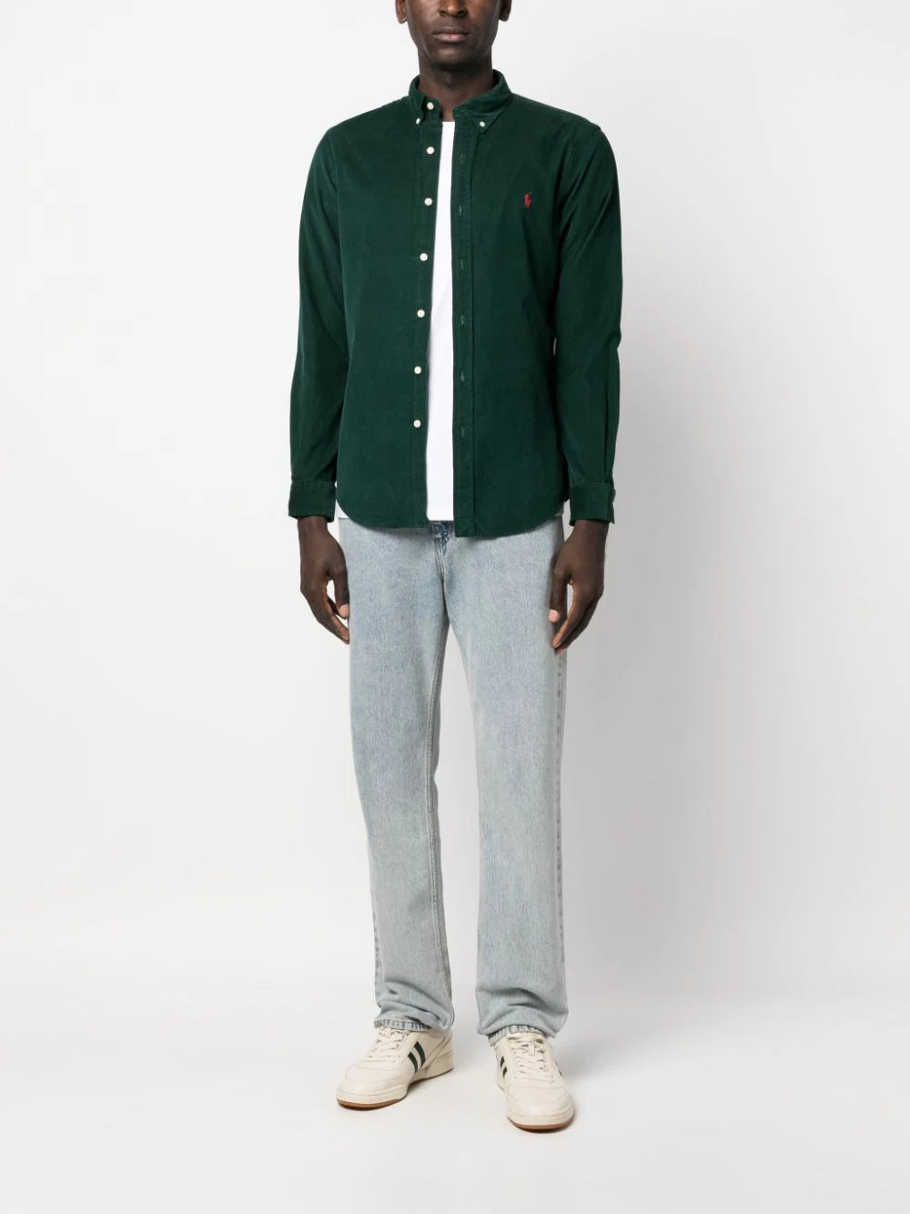 Ralph Lauren Corduroy Slim Fit Shirt | Green