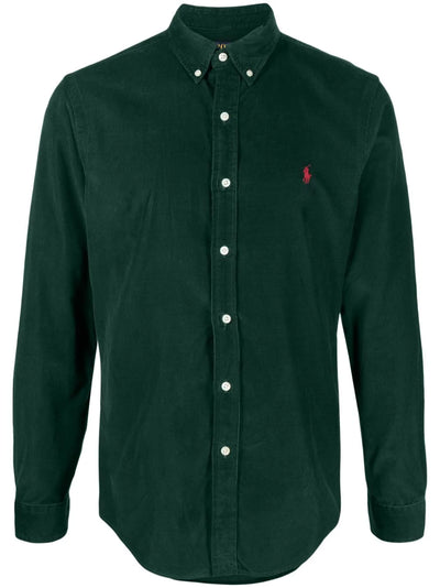 Ralph Lauren Corduroy Slim Fit Shirt | Green