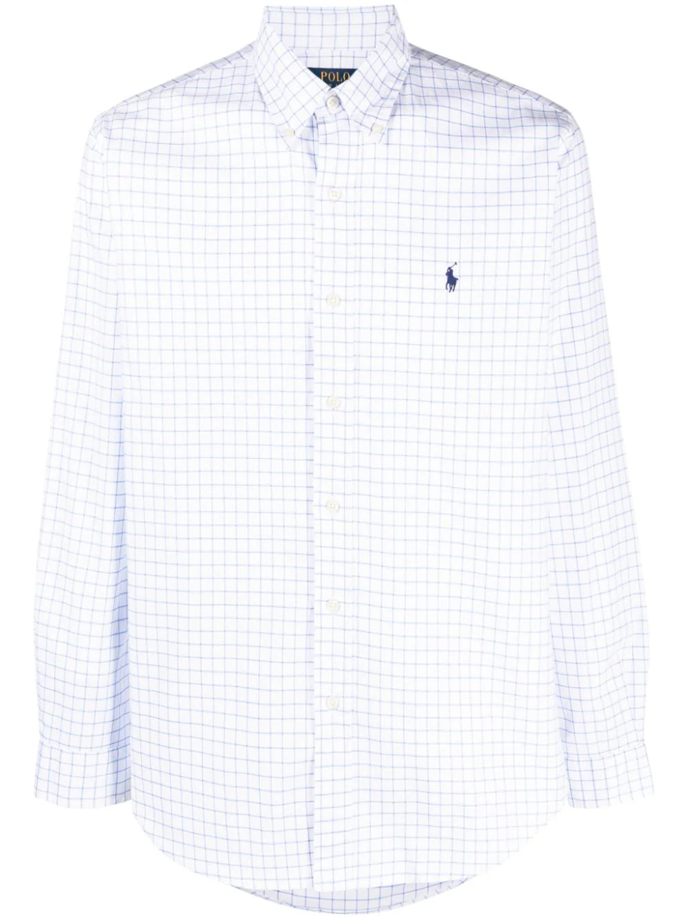 Ralph Lauren Checked Shirt Custom Fit | Blue/White