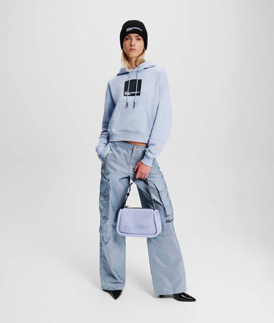 Karl Lagerfeld Box Logo Regular Fit Hoodie | Eventide