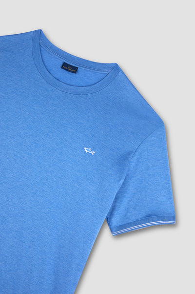 Paul & Shark Double Mercerised Jersey Cotton T-shirt | Blue