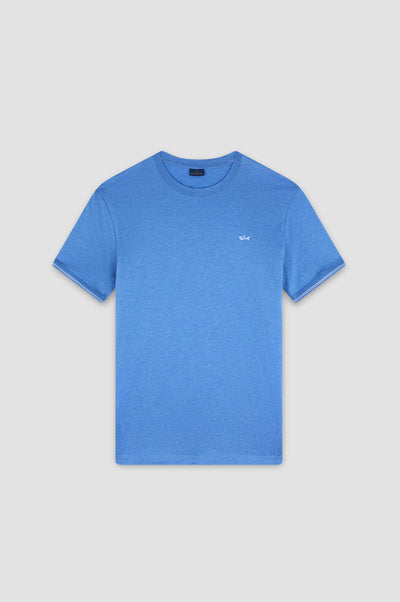 Paul & Shark Double Mercerised Jersey Cotton T-shirt | Blue