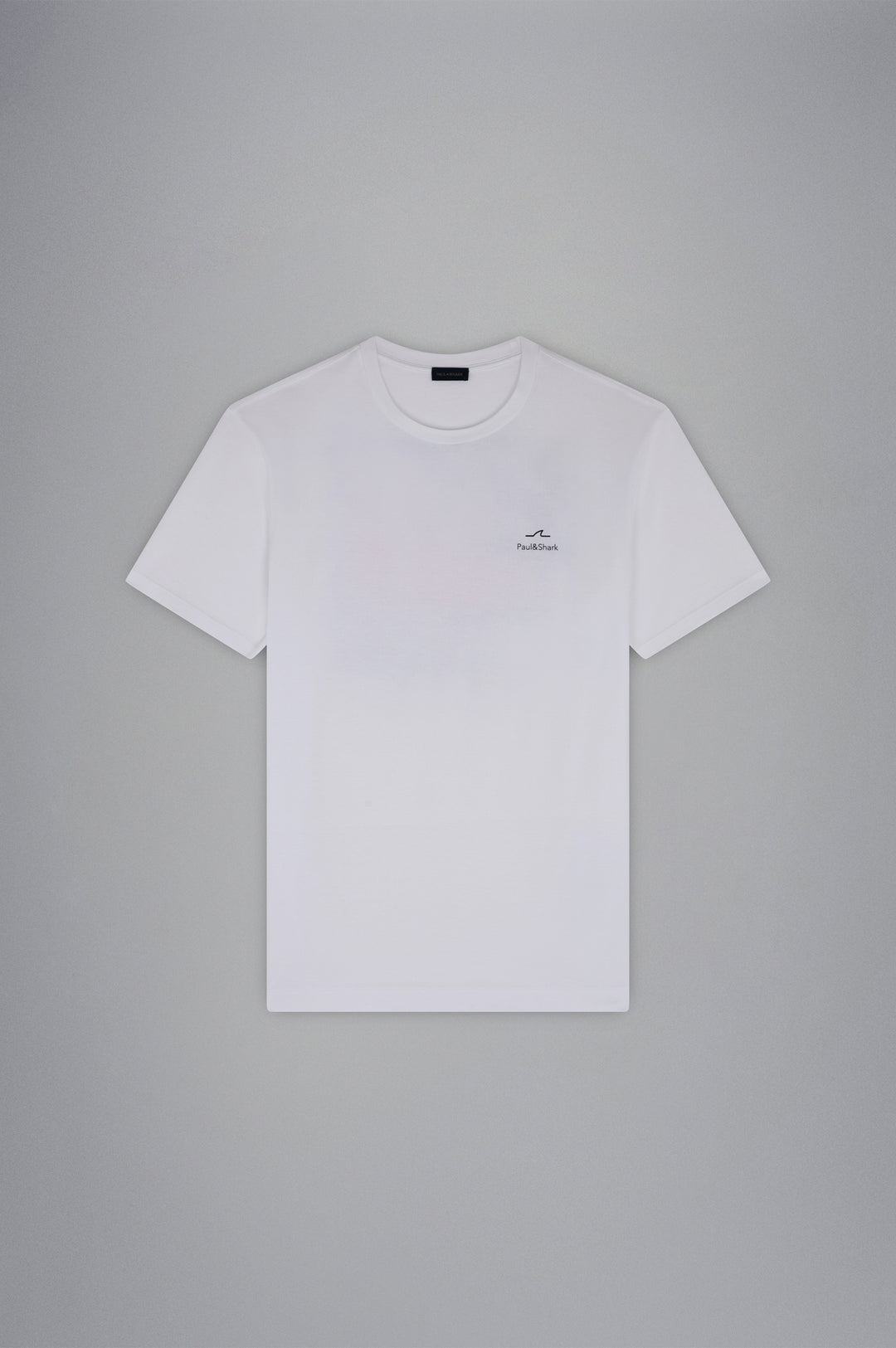 Paul & Shark Cotton Jersey T-shirt with Sail Print | White
