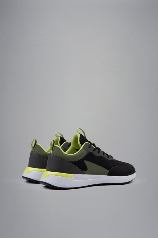 Paul & Shark Tech Fabric Sneakers | Green/Black