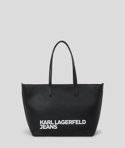 Karl Lagerfeld Logo Large Tote Bag | Black