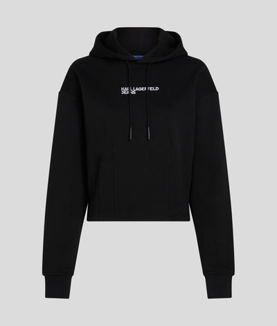 Karl Lagerfeld Pintuck Hoodie | Black