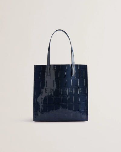 Ted Baker Croccon Croc Detail Large Icon Bag | Dark Blue