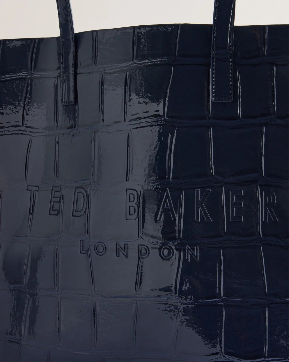 Ted Baker Croccon Croc Detail Large Icon Bag | Dark Blue